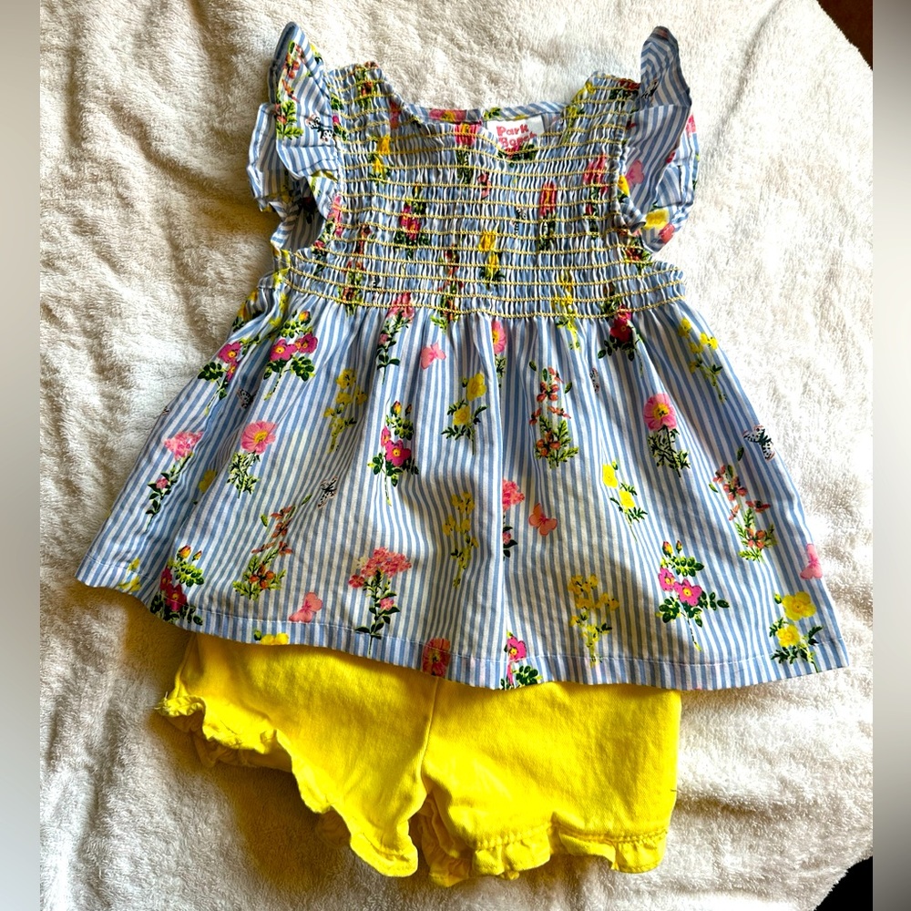 Park Bench Kids two piece shorts set - Girls 24 months